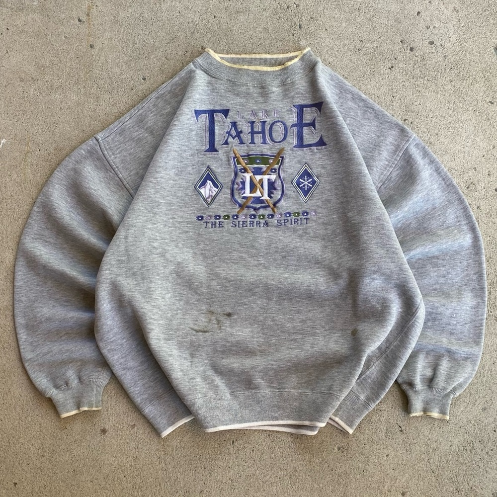 90s Vintage IZOD Grey Crewneck
